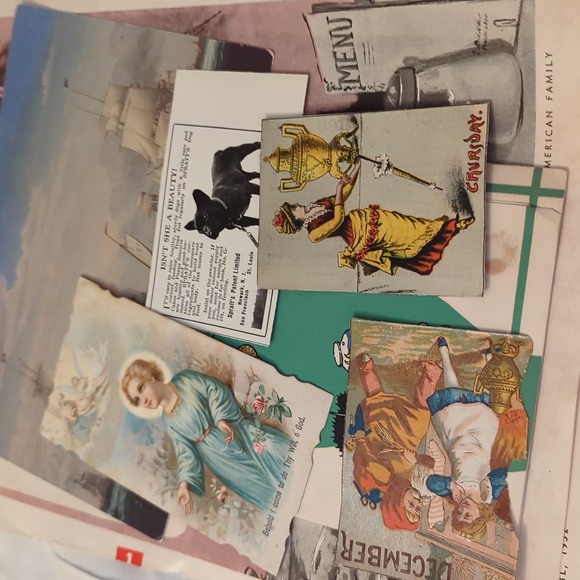 Ephemera Lot Of 50+ Vintage Photos Ads Cards - Picture 12 of 13